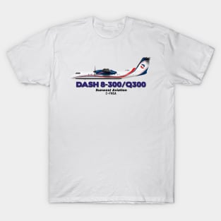 DeHavilland Canada Dash 8-300/Q300 - Sunwest Aviation T-Shirt